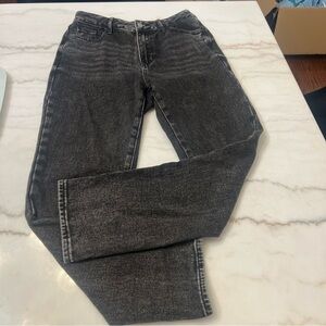 Pacsun Women's Mom Jeans Straight Leg Black High Rise Size 25